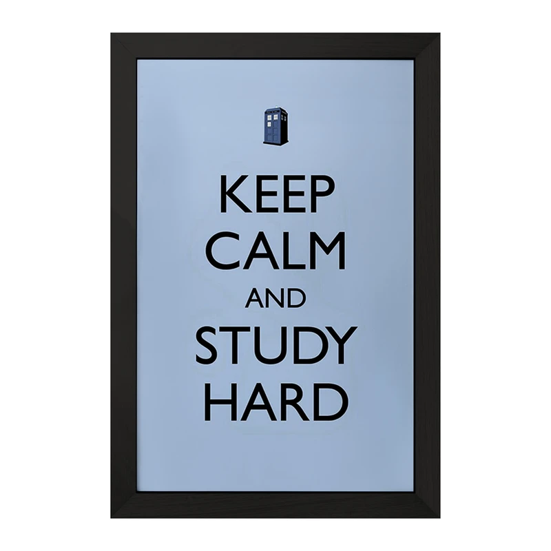 تابلو خندالو مدل Keep Calm And Study Hard کد F1061