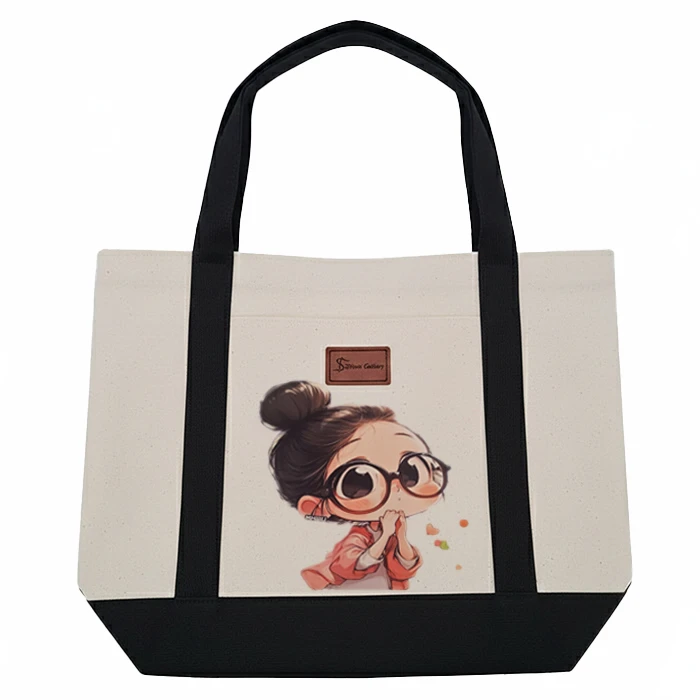 کیف دوشی زنانه  طرح دختر عینکی مدل SG-004