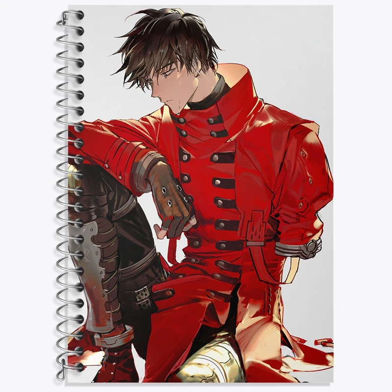 دفتر زبان 50 برگ خندالو مدل سه خط طرح وش انیمه تریگان (Trigun) کد 36196