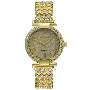 ساعت مچی عقربه ای زنانه مدل فول نگین الماسی کد t121