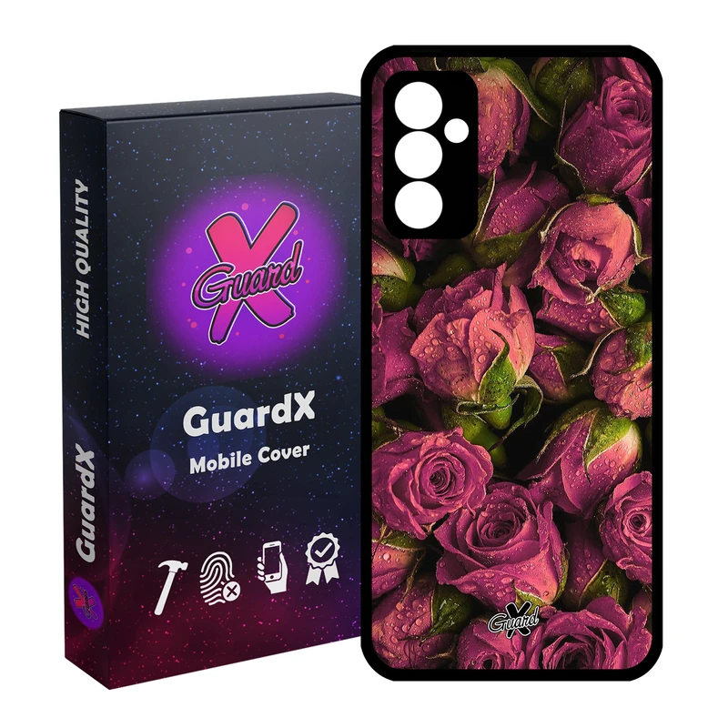 کاور گارد ایکس طرح Flower مدل Glass10006 مناسب برای گوشی موبایل سامسونگ Galaxy A54 / A54 5G