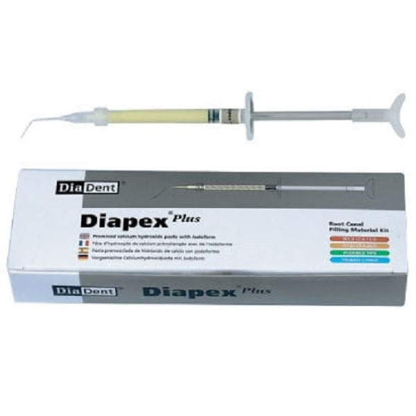 خمیر کلسیم هیدروکساید دندانپزشکی دیادنت مدل DIAPEX PLUS وزن 2 گرم خمیر کلسیم هیدروکساید دندانپزشکی دیادنت مدل DIAPEX PLUS وزن 2 گرم