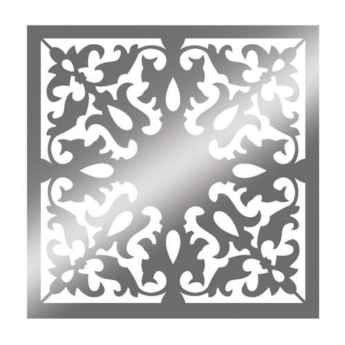 تایل سقفی آسمان مجازی مدل 1201 سایز 29.5x29.5 سانتی متر نقره ای بسته 4 عددی