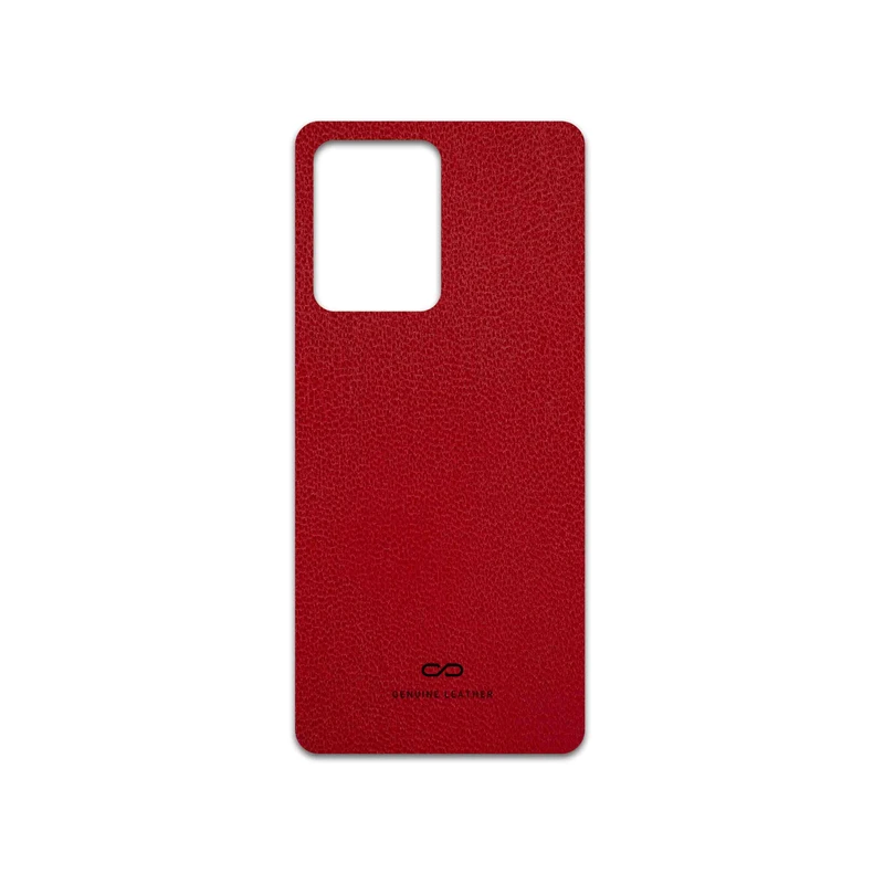 برچسب پوششی ماهوت مدل Red-Leather مناسب برای گوشی موبایل شیائومی Redmi Note 12 Pro