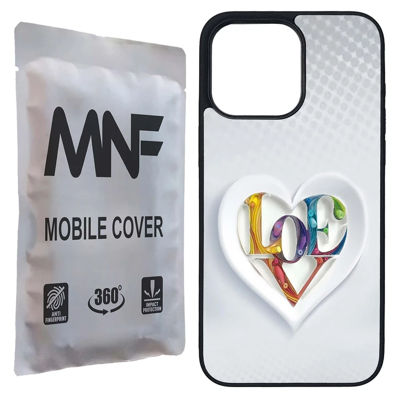 کاور ام ان اف طرح قلبی LOVE کد P-043 مناسب برای گوشی موبایل اپل iPhone 15 Pro Max