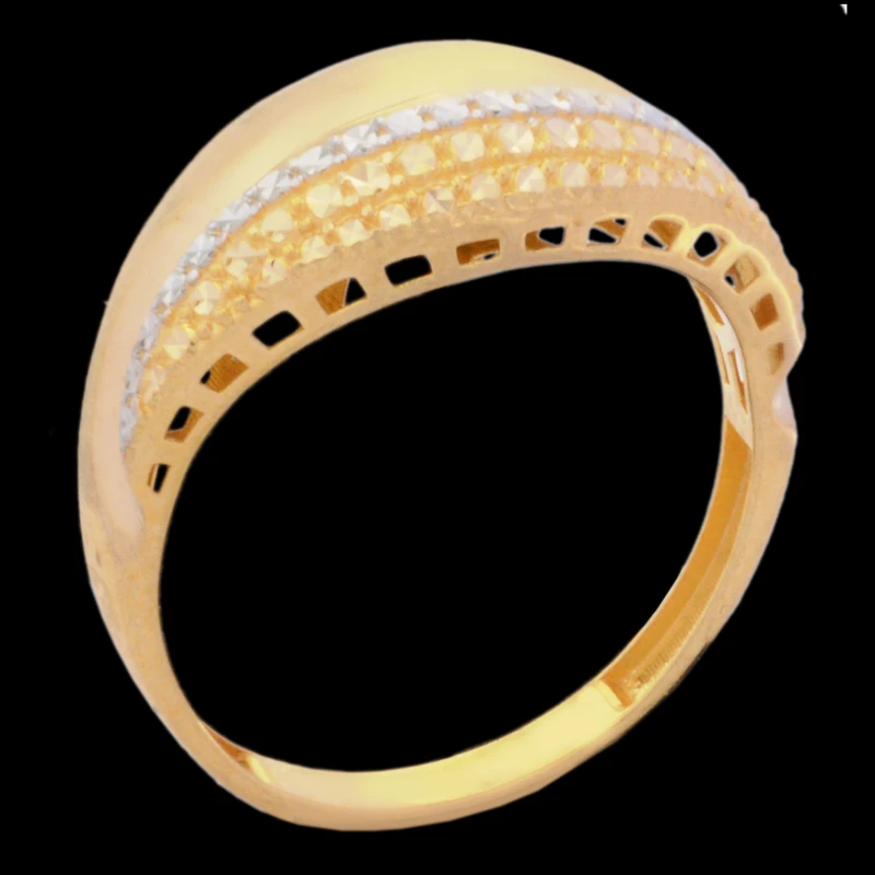 انگشتر طلا 18 عیار زنانه طلای مستجابی مدل آوا تراش کد 67051
