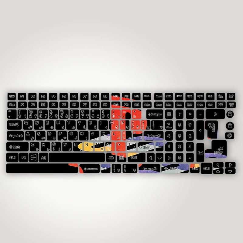 برچسب حروف فارسی کیبورد مدل Gaming کد K-119 