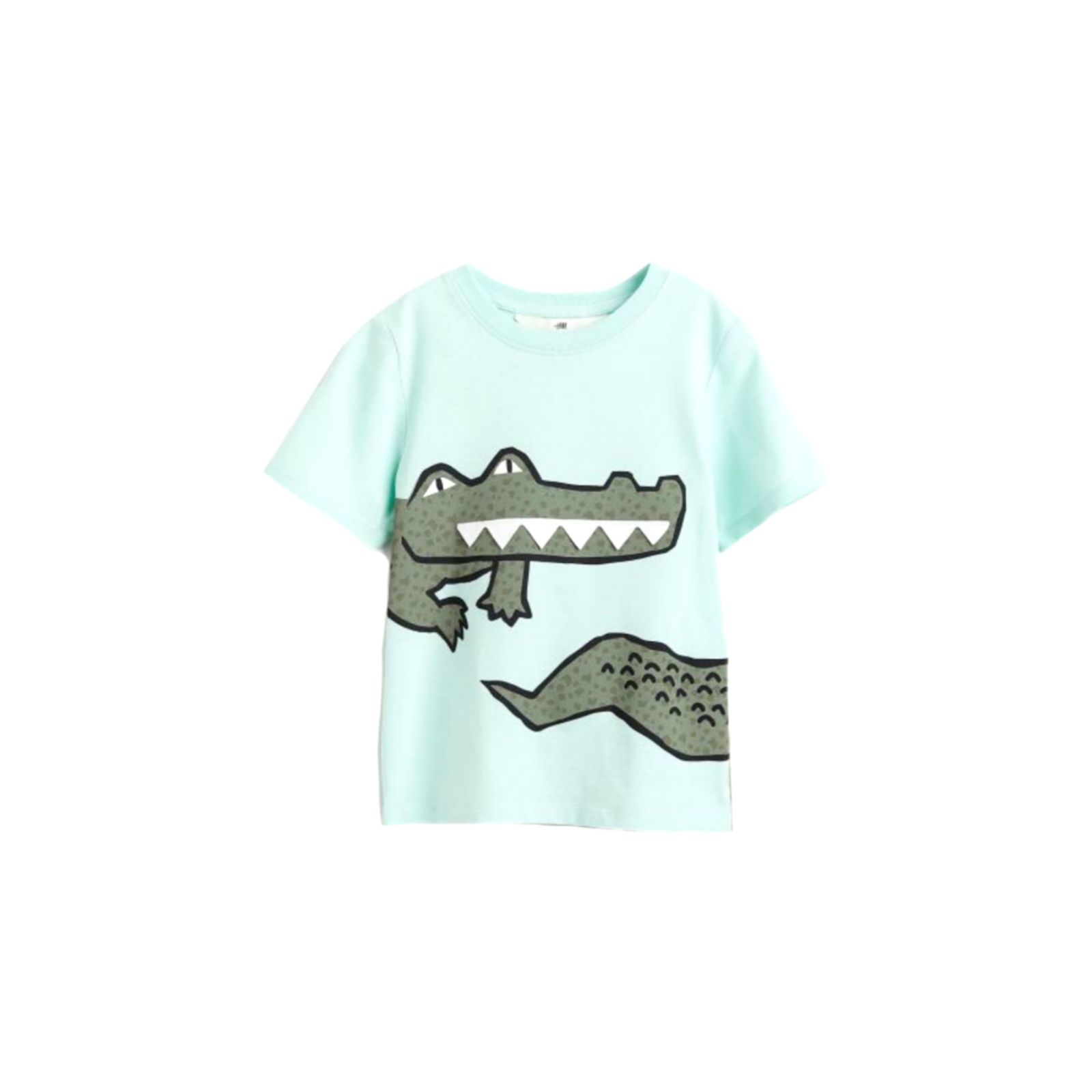 تی شرت آستین کوتاه پسرانه اچ اند ام مدل تمساح 0301