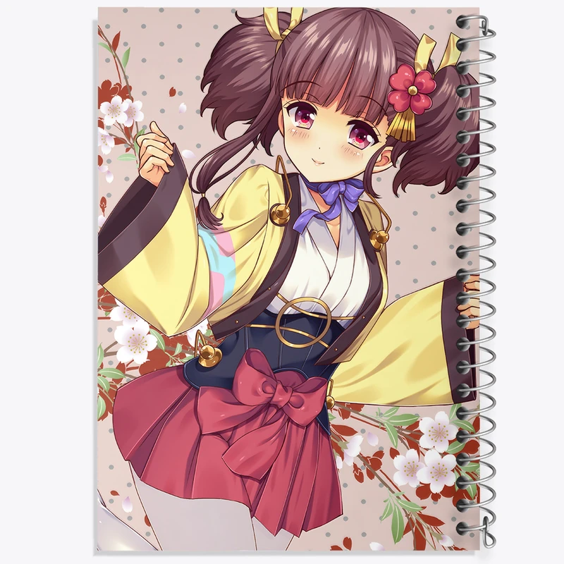 دفتر ژورنال نویسی 50 برگ خندالو مدل نقطه ای طرح مومی انیمه کابانری (Kabaneri) کد 35983