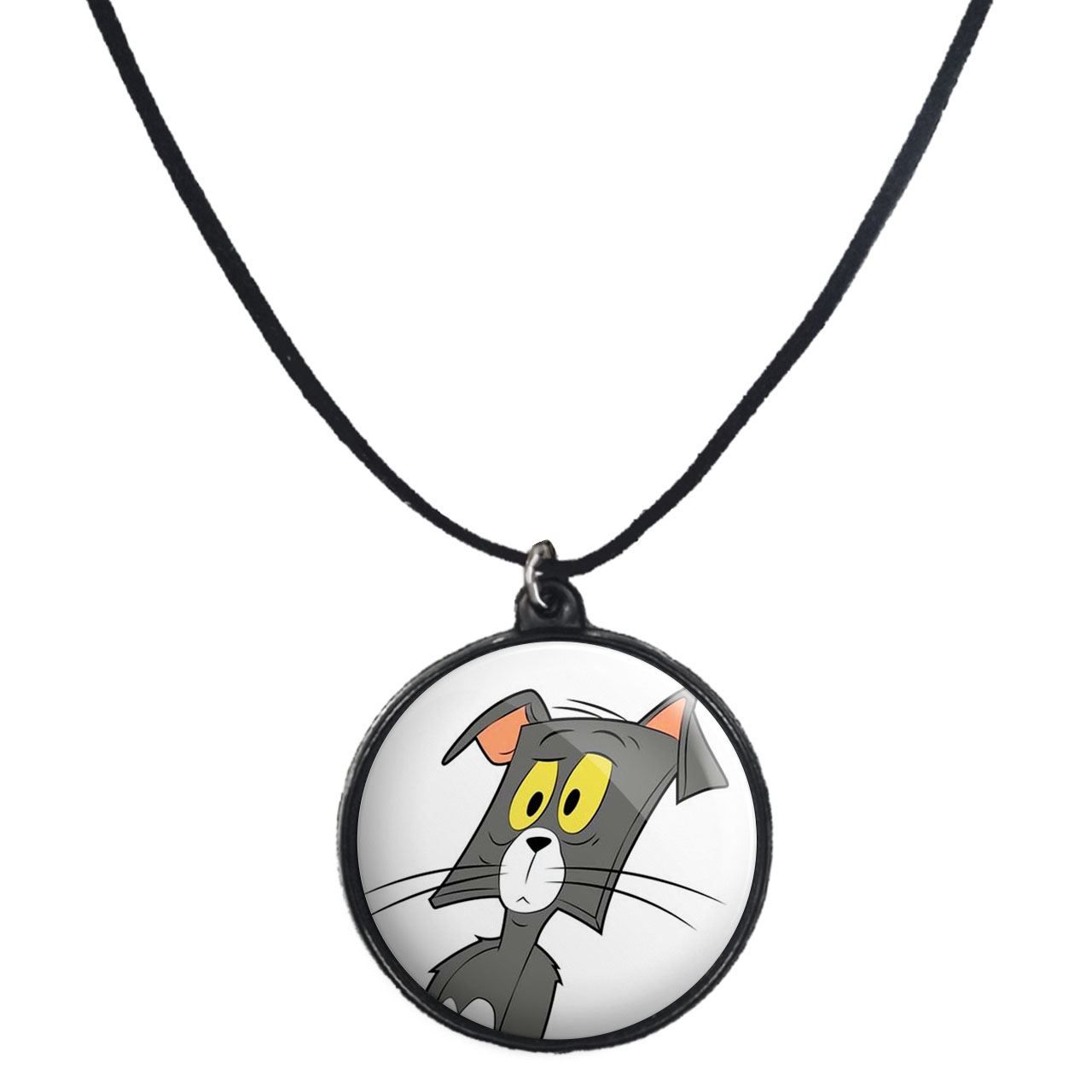 گردنبند پرمانه طرح تام و جری کد pmb.10762 مدل دو طرفه