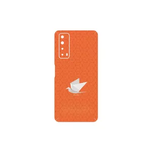 MAHOOT Minimalist origami bird Cover Sticker for Huawei Y7a