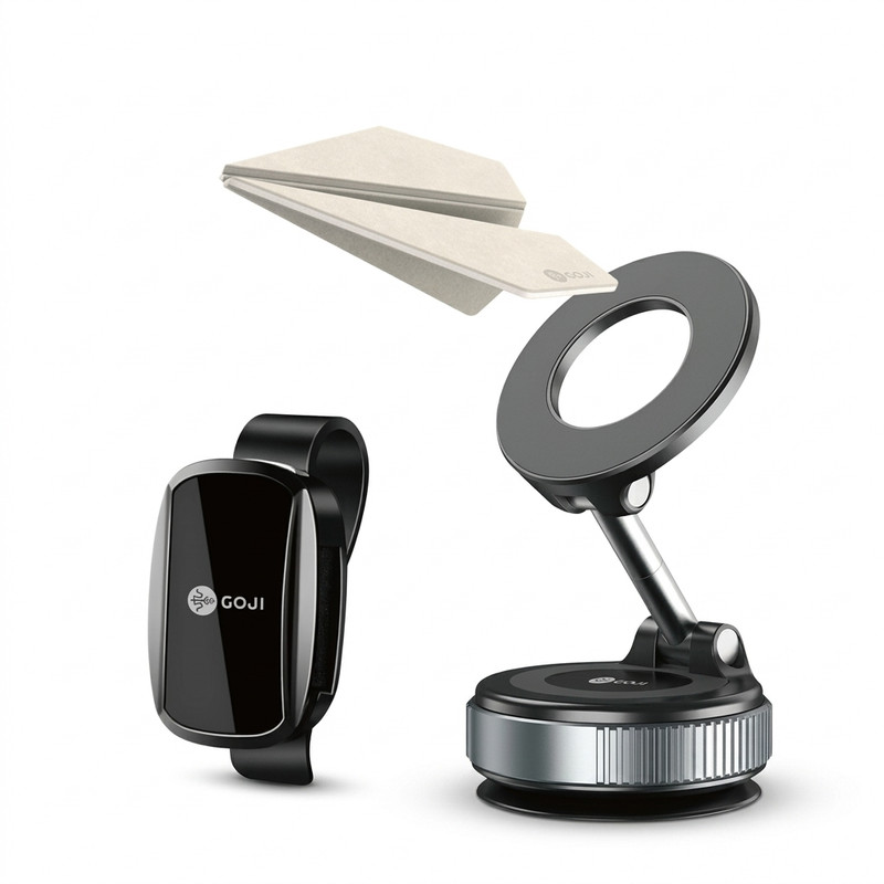 ایه نگهدارنده موبایل و گیره عینک و خوشبوکننده آویزی خودرو گوجی مدل 3in1 Car Kit 