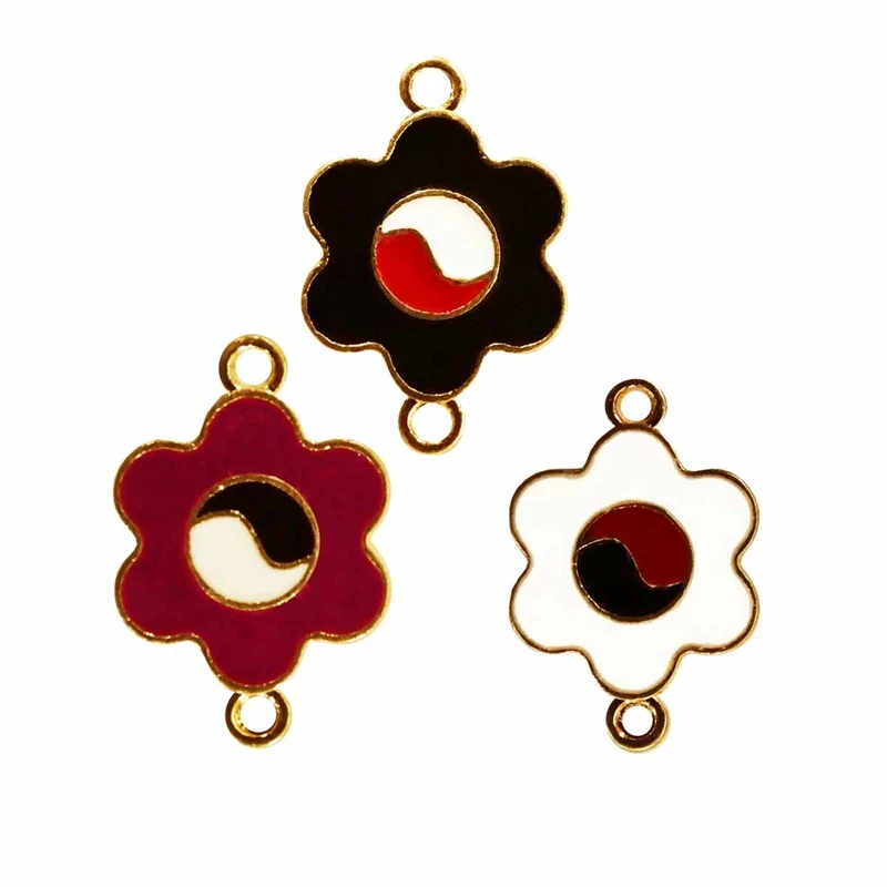 آویز دستبند مدل گل ها بسته 3 عددی