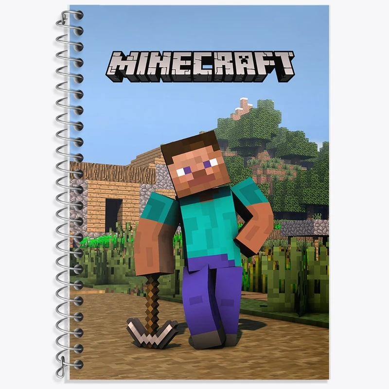 دفتر لغت 50 برگ خندالو طرح ماینکرافت (Minecraft) کد F2427