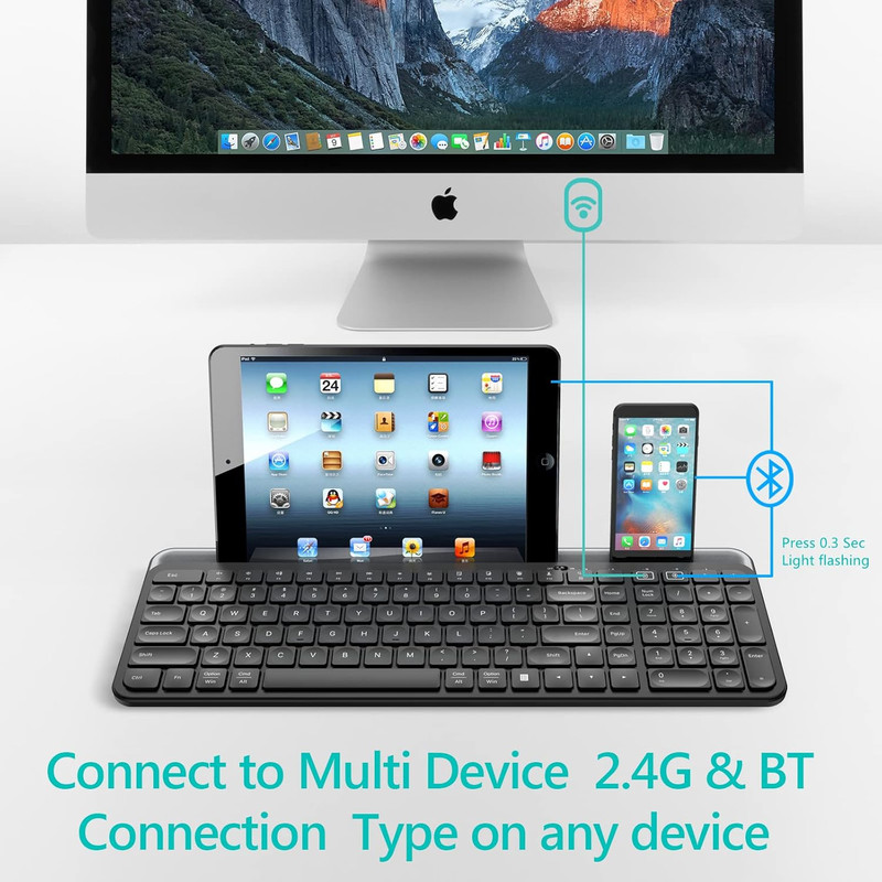 کیبورد تبلت و موبایل برسی مدل Multi-Device