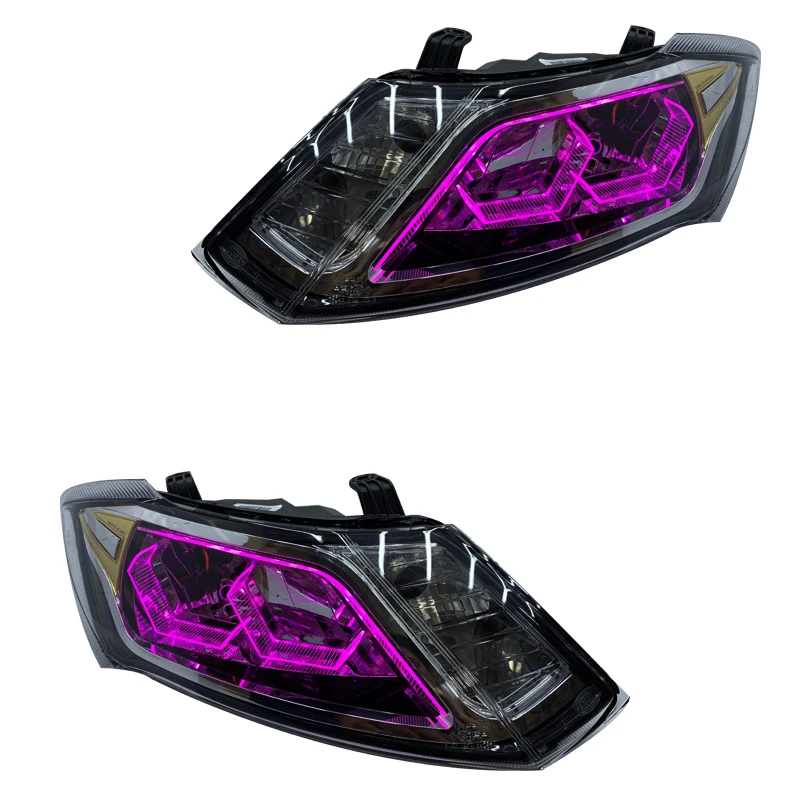 چراغ جلو خودرو گروه پژوهش صنعت مدرن مدل 3D-Hexa-Pnk مناسب برای ساینا و کوئیک بسته دو عددی