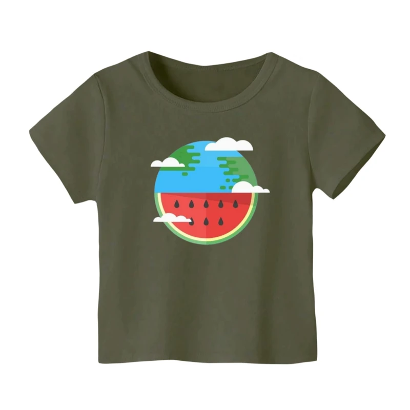 تی شرت آستین کوتاه بچگانه مدل هندوانه یلدایی کد 27