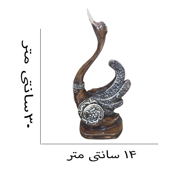 مجسمه دنیا دکوری سرمد مدل قو مجموعه 2 عددی