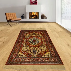 فرش دستباف دو و نیم متری طرح جنگل مدل HA2