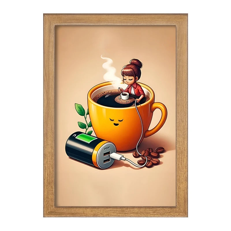 تابلو خندالو مدل قهوه (COFFEE) کد F11806