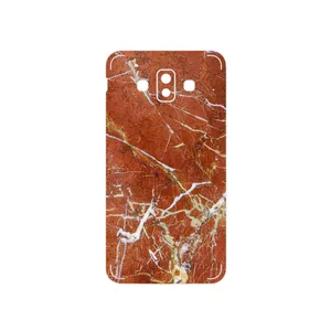 MAHOOT Red Marble Cover Sticker for Samsung Galaxy J7 Duo