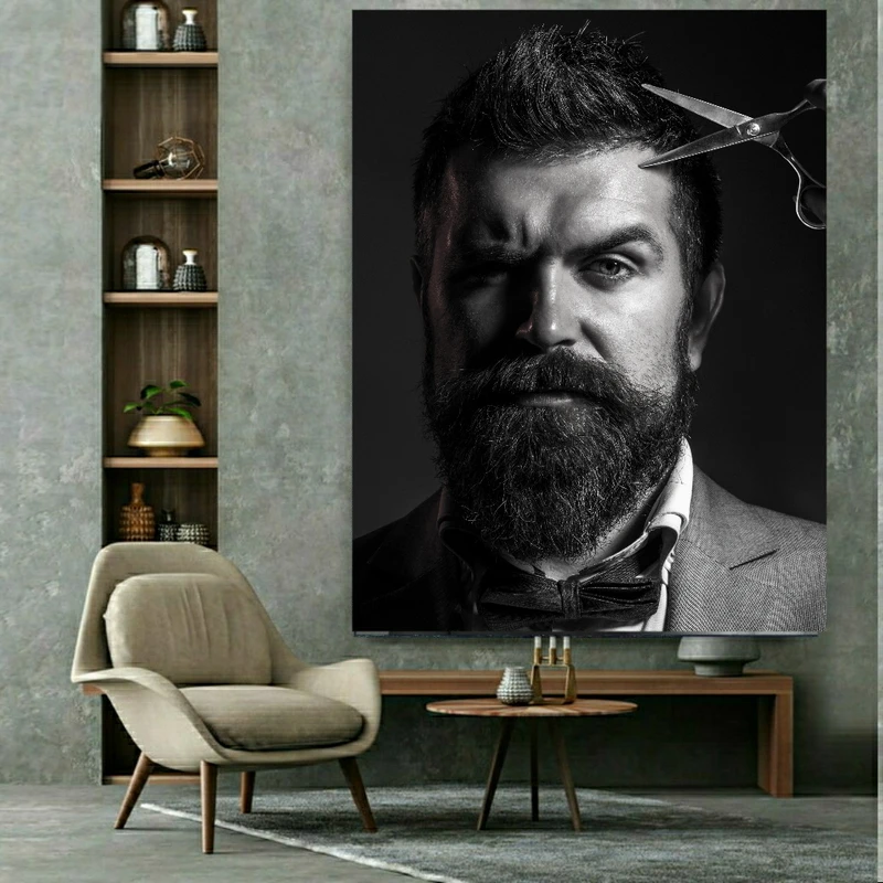 استیکر طرح آرایشگاه مردانه کد FP10335