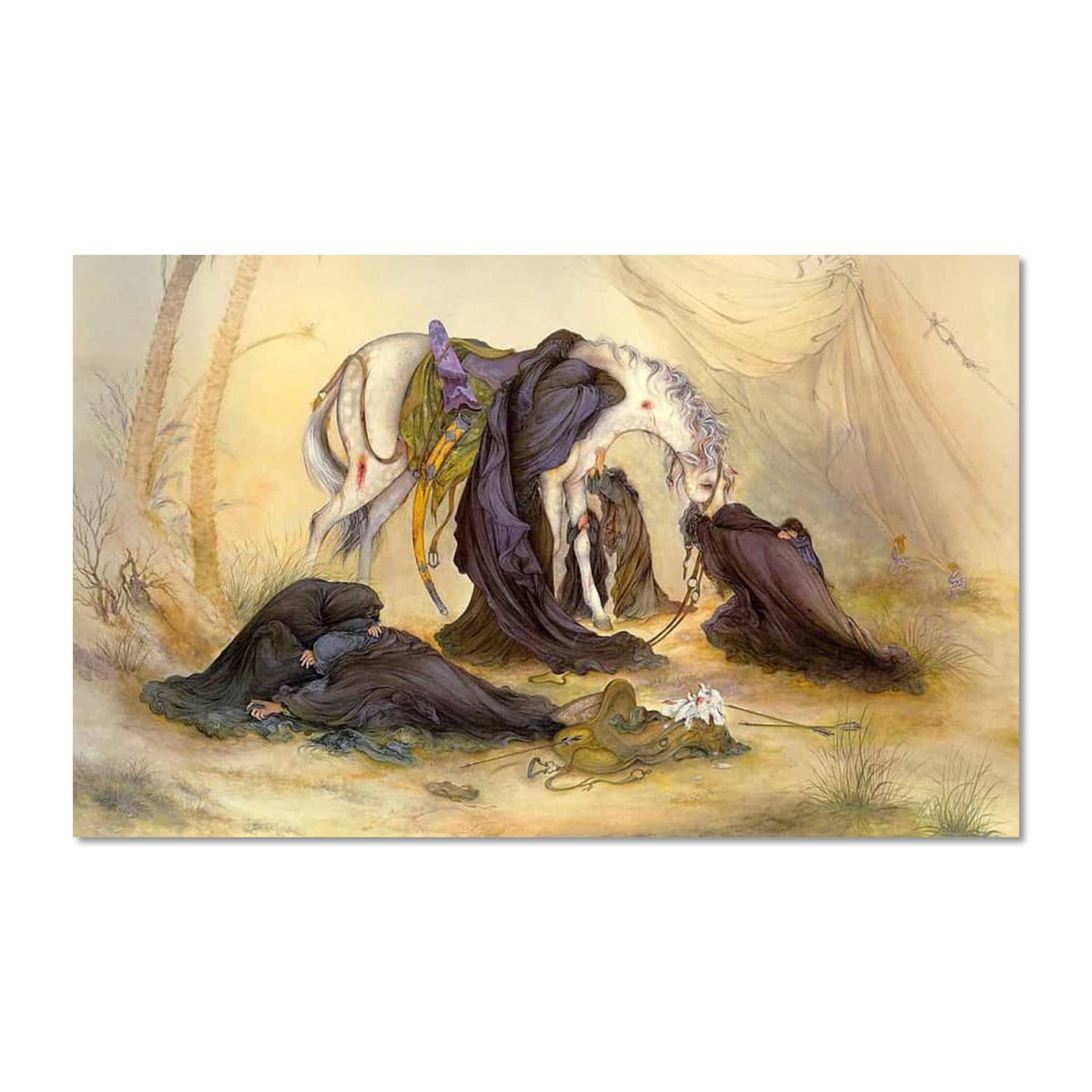 پرچم مدل نقاشی عصر عاشورا کد 5000156-14085