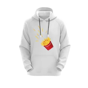 هودی زنانه مدل سیب زمینی کد J259 رنگ سفید