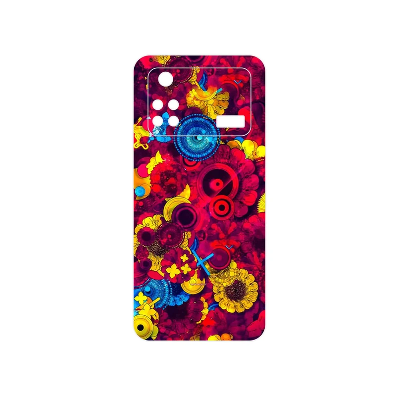 برچسب پوششی ماهوت مدل Vector Flower Garden Digital Art مناسب برای گوشی موبایل شیائومی Poco M4 Pro 4G