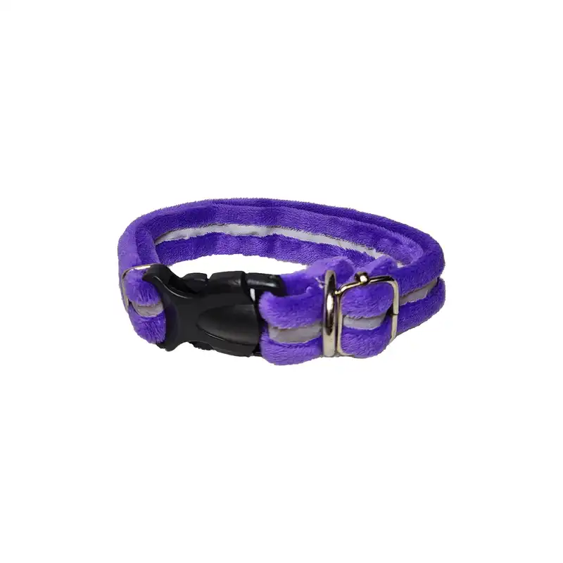 قلاده کتفی و بند قلاده سگ و گربه مدل مخملی کد s04