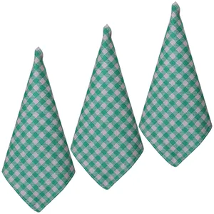 دستمال نظافت آشپزخانه بی تی مدل میکروفایبر طرح چهارخانه کد 30x30W250 بسته 3 عددی