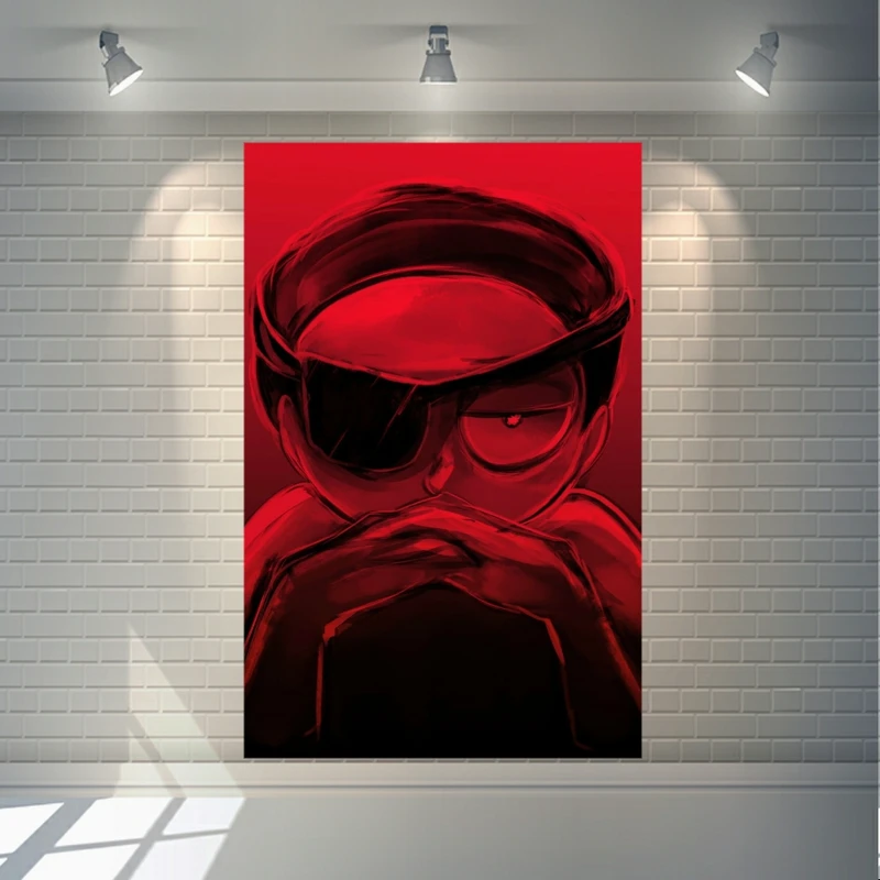 پوستر دیواری طرح ریک مورتی مدل فکر کد SDB8012