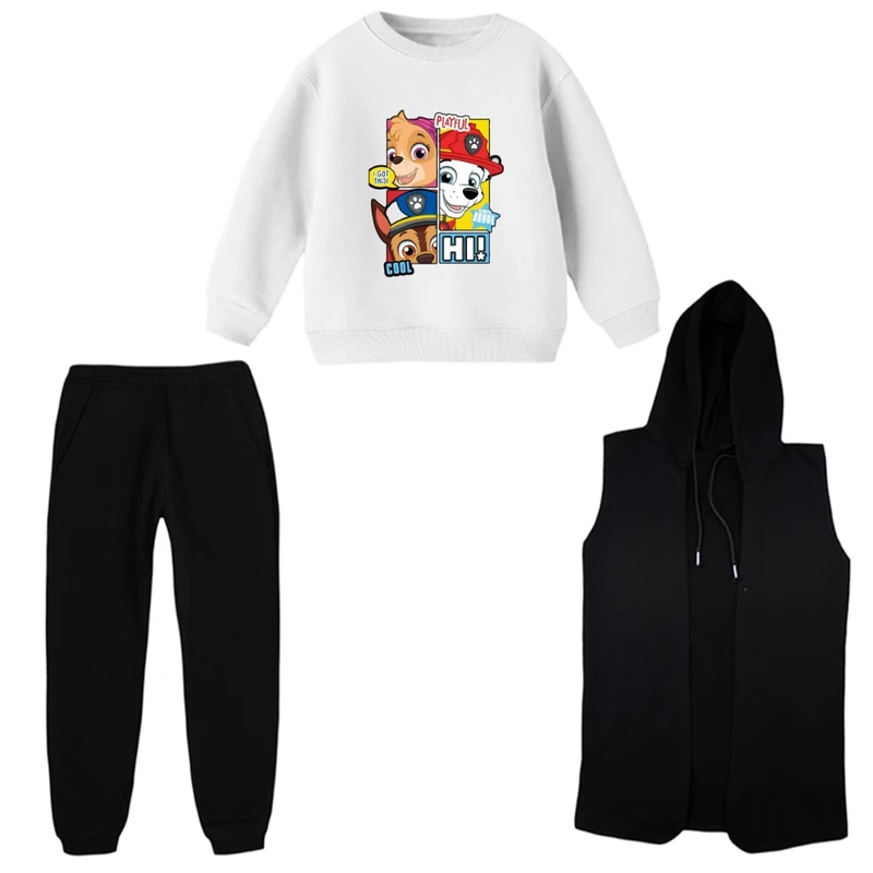 ست 3 تکه لباس راحتی بچگانه مدل سگ های نگهبان کد 01    