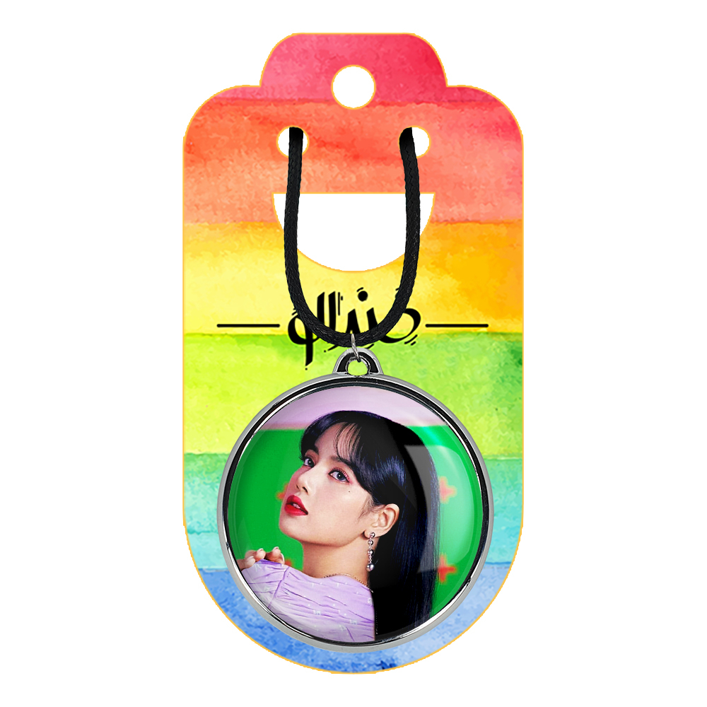 گردنبند خندالو مدل لیسا بلک پینک کد 1429414293