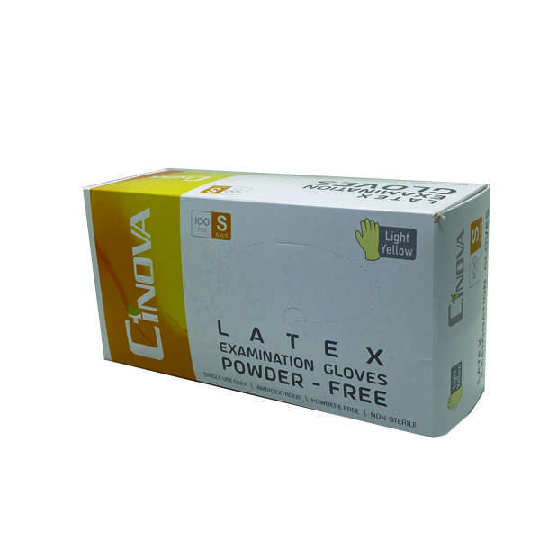 دستکش لاتکس سینوا مدل  012 سایز اسمال بسته 10 عددی