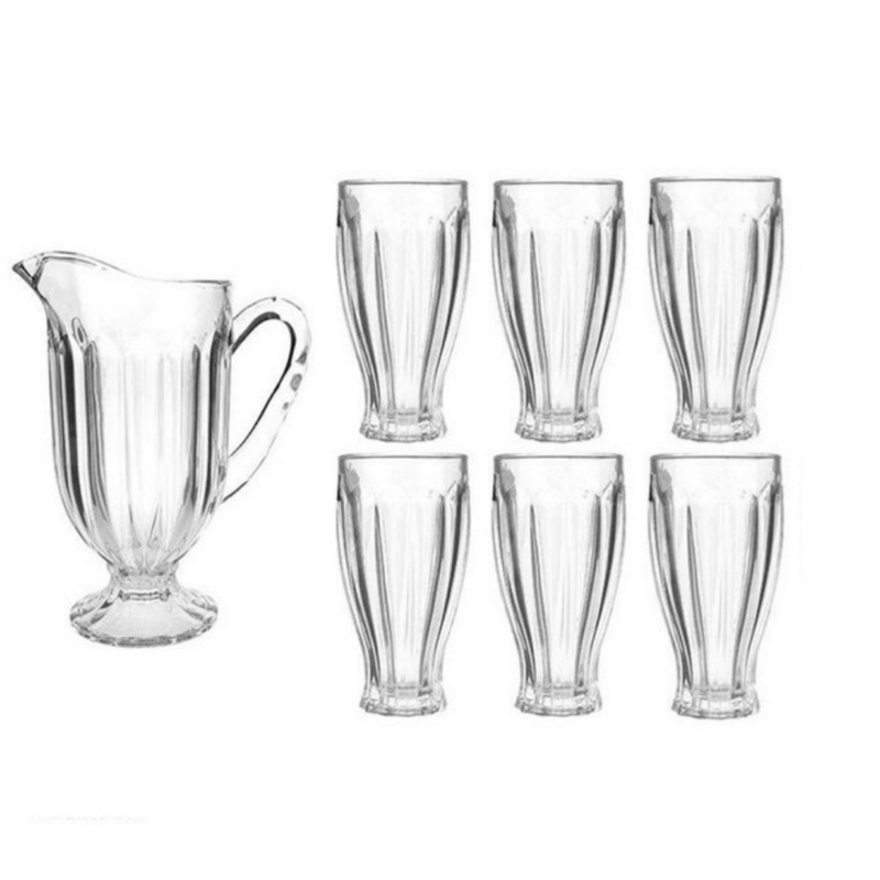 ست پارچ و لیوان 7 پارچه مدل ganoba 112