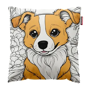 کوسن کودک پاد آفرین مدل سگ فانتزی کد k226 سایز 30*30 سانتی متر