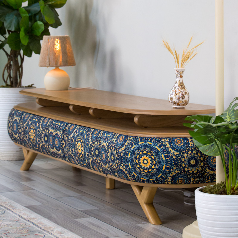 میز تلویزیون مدل سلین 190 مناسب برای تلویزیون تا 75 اینچ