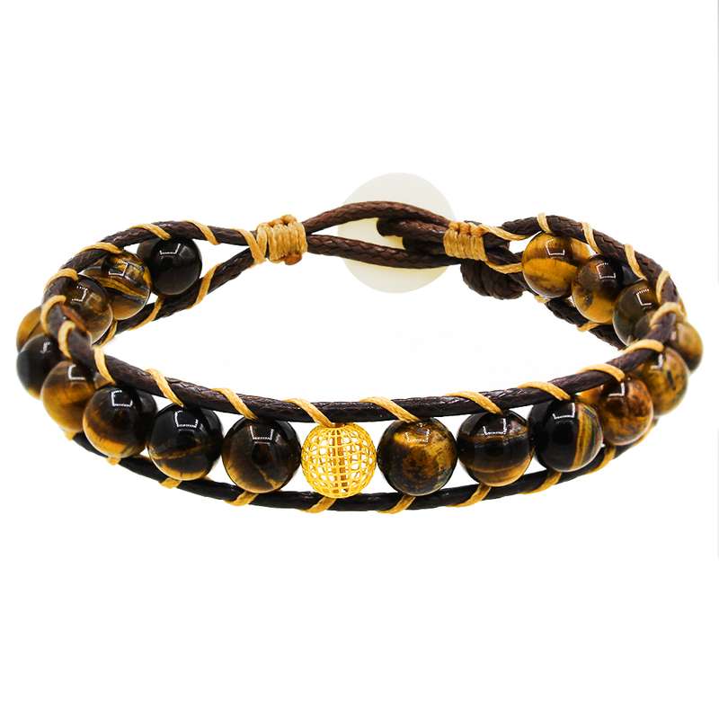 دستبند طلا 18 عیار مردانه رزالیا مدل چشم ببر کد BML-1 دستبند طلا 18 عیار مردانه رزالیا مدل چشم ببر کد BML-1