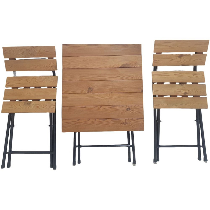 میز و صندلی ناهارخوری دونفره مدل تاشو کد 6064