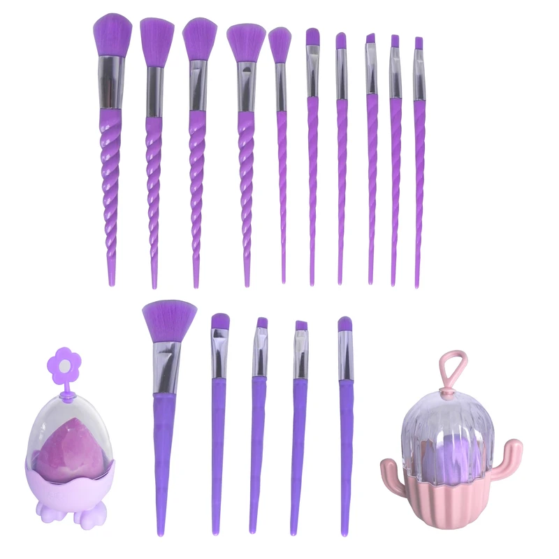 ست براش آرایشی کد 00632 بسته 17 عددی