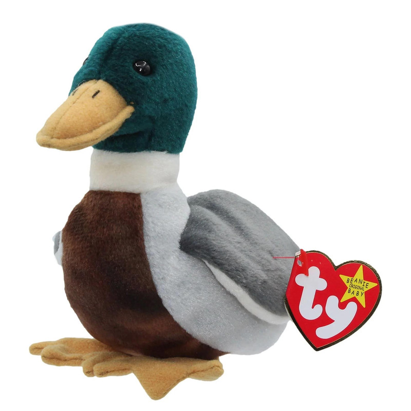 عروسک تی وای طرح اردک مدل TY Jake the Mallard Duck کد SZ13/1157 طول 28 سانتی متر