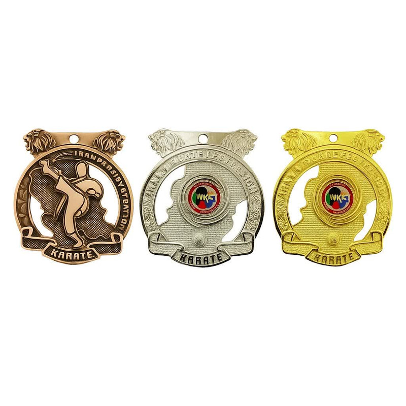 مدال قهرمانی مدل کاراته 05 بسته 3 عددی