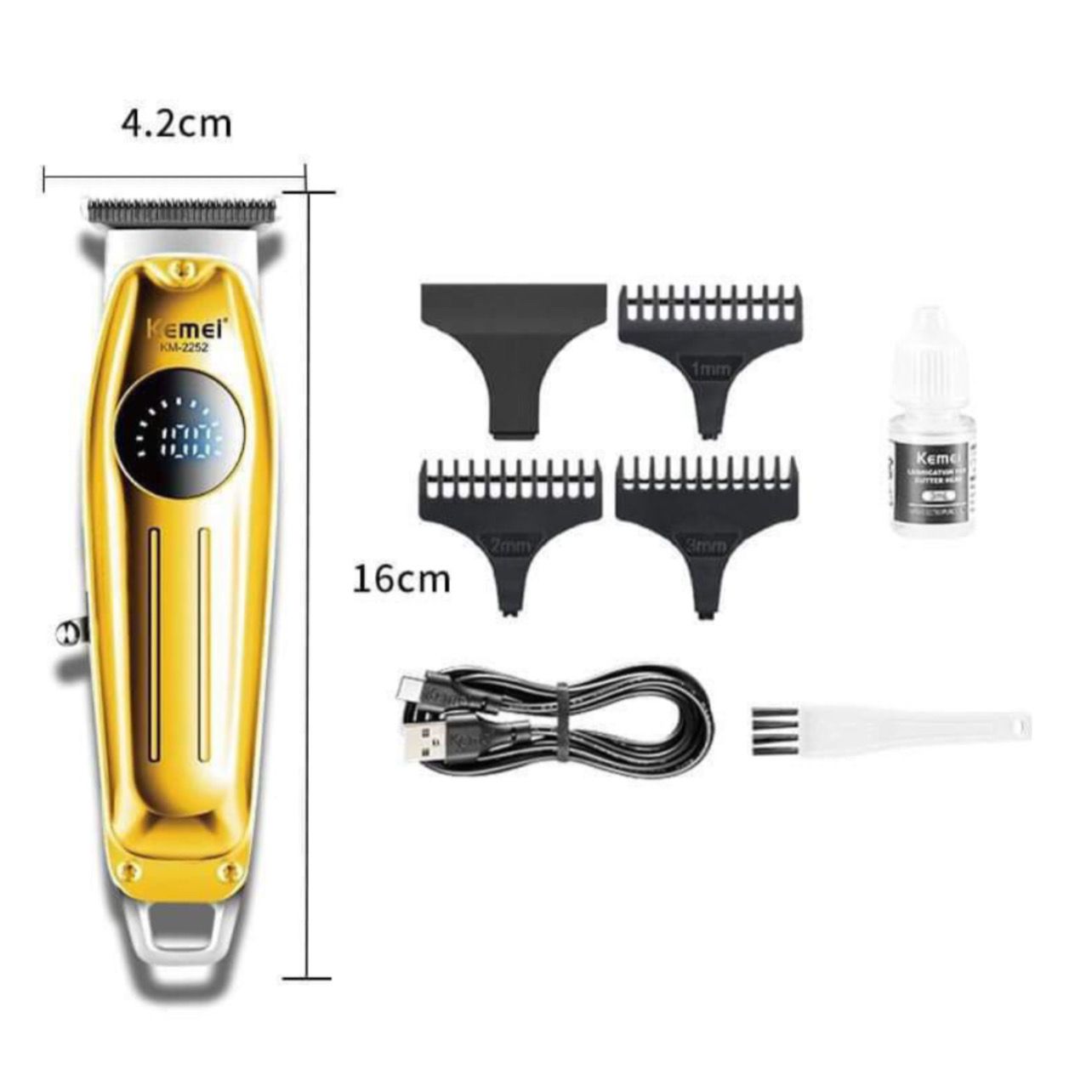 ماشین اصلاح موی صورت شارژی کیمی مدل KM-2252 -  - 3