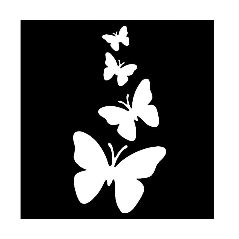  شابلون باتیس آرت طرح پروانه کد 50-163