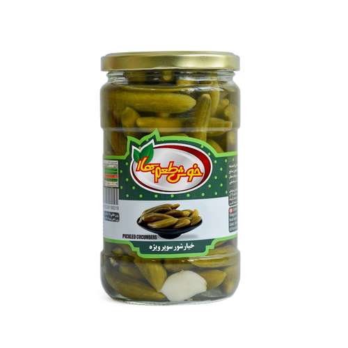 خیارشور سوپر ویژه خوش طعم بهار - 680 گرم