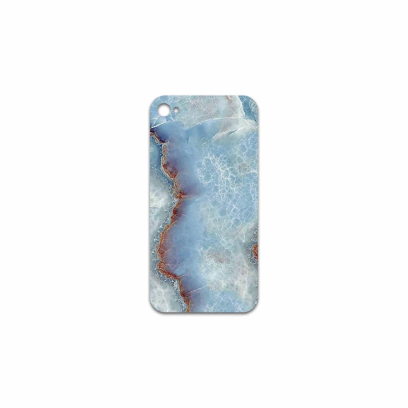 برچسب پوششی ماهوت مدل Blue Ocean Marble مناسب برای گوشی موبایل اپل iPhone 4s