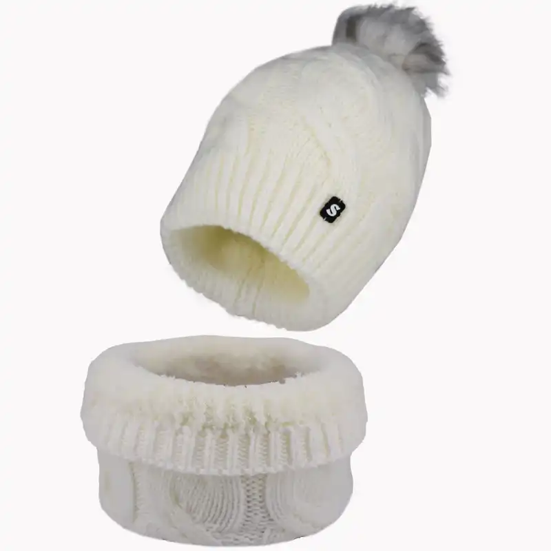 ست کلاه و شال گردن بافتنی مدل sam-303