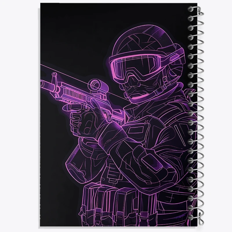 دفتر شطرنجی 50 برگ خندالو مدل کال آف دیوتی (call Of Duty) کد F2304