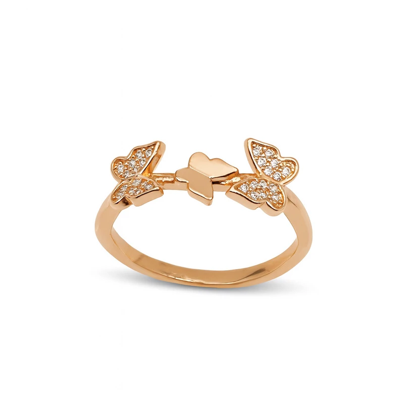 انگشتر زنانه مدل پروانه کد 4234 cm